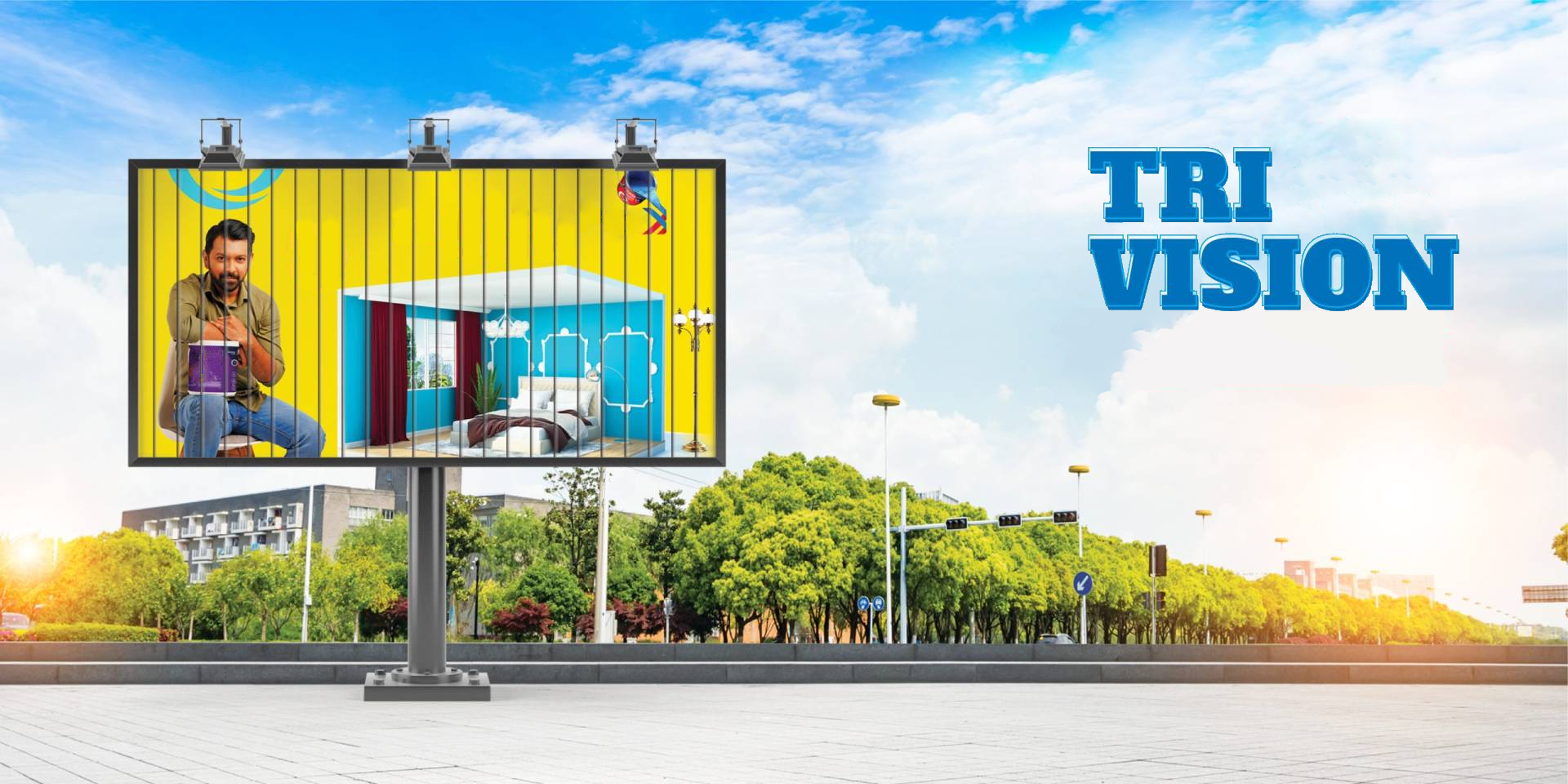 What are trivision billboards and why are they so popular